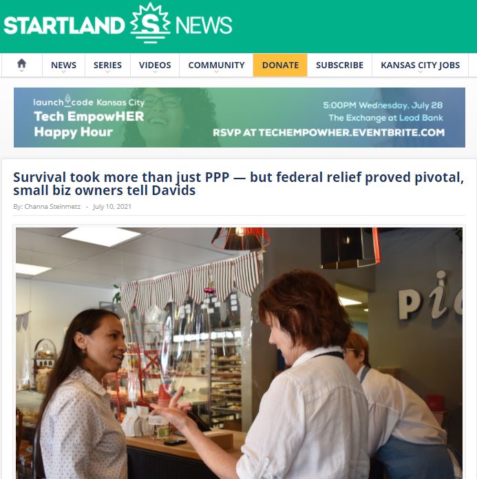 STARTLAND NEWS - Sharice Davids visits Downtown OP!