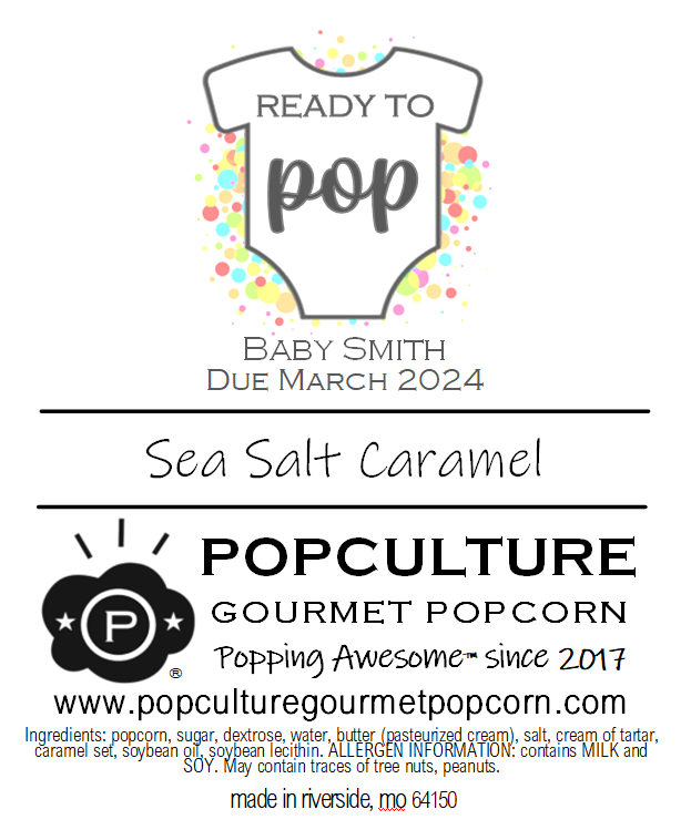 Baby Shower Popcorn Favors - Popculture Gourmet Popcorn